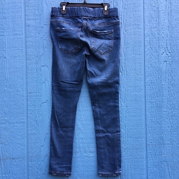 Liverpool Sienna Pull On Leggings Jeans Pants Jeggings Blue Elastic Distressed 0 - Picture 4 of 6